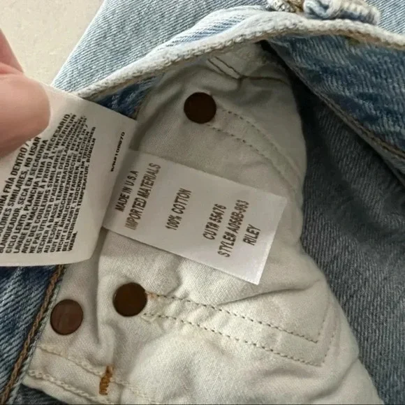 AGOLDE Riley High Rise Organic Cotton Jeans Size B777 - Picture 6 of 7